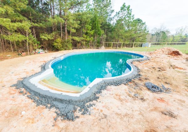 Pool Landscape Leveling in Elkhart